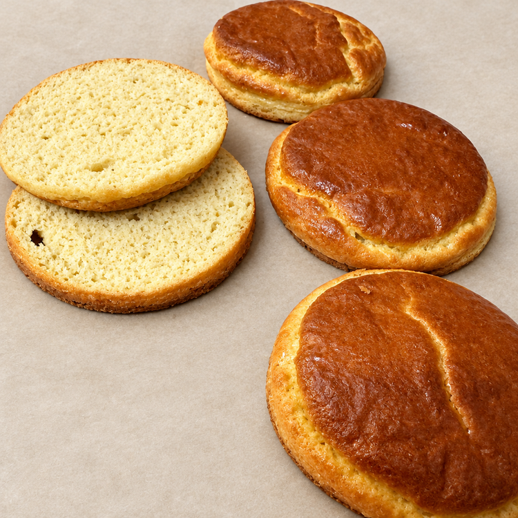 Polished bakery bun photo